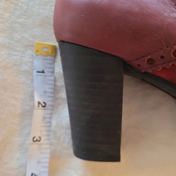 Hispanitas Red Leather Glove Heel Booties - Size 9 - Picture 5 of 11